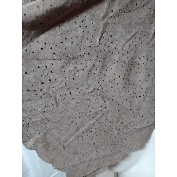 BCBG MAXAZRIA WOMEN SZ S ZIP FRONT DESIMETRICO 3/4 SLEEVE HOLE PUNCHED FABRIC - Picture 3 of 16